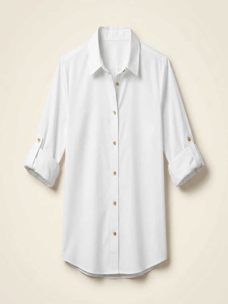 Women's Spring/summer Long Sleeved Plus size 1XL-8XL V-neck Button Up Shirt Solid Color Top Fashion Loose Casual Blouse