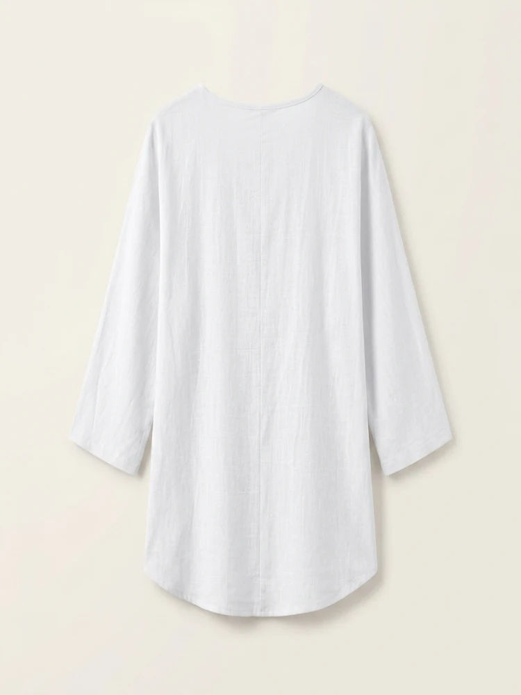Plus Size Womens Fashion Summer Shirts Breathable Solid Plain Lady Clothings Crew Neck Loose Fit Blouses Half Sleeve Casual Tops - Image 3