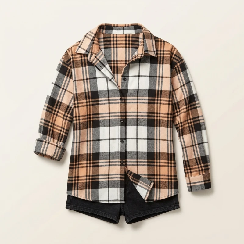 Plus Size 1XL-5XL Women Fashionable Plaid Printed OFF Shoulder Blouse Shirt Ladies Micro Elastic Casual Long Sleeved Shirt Top