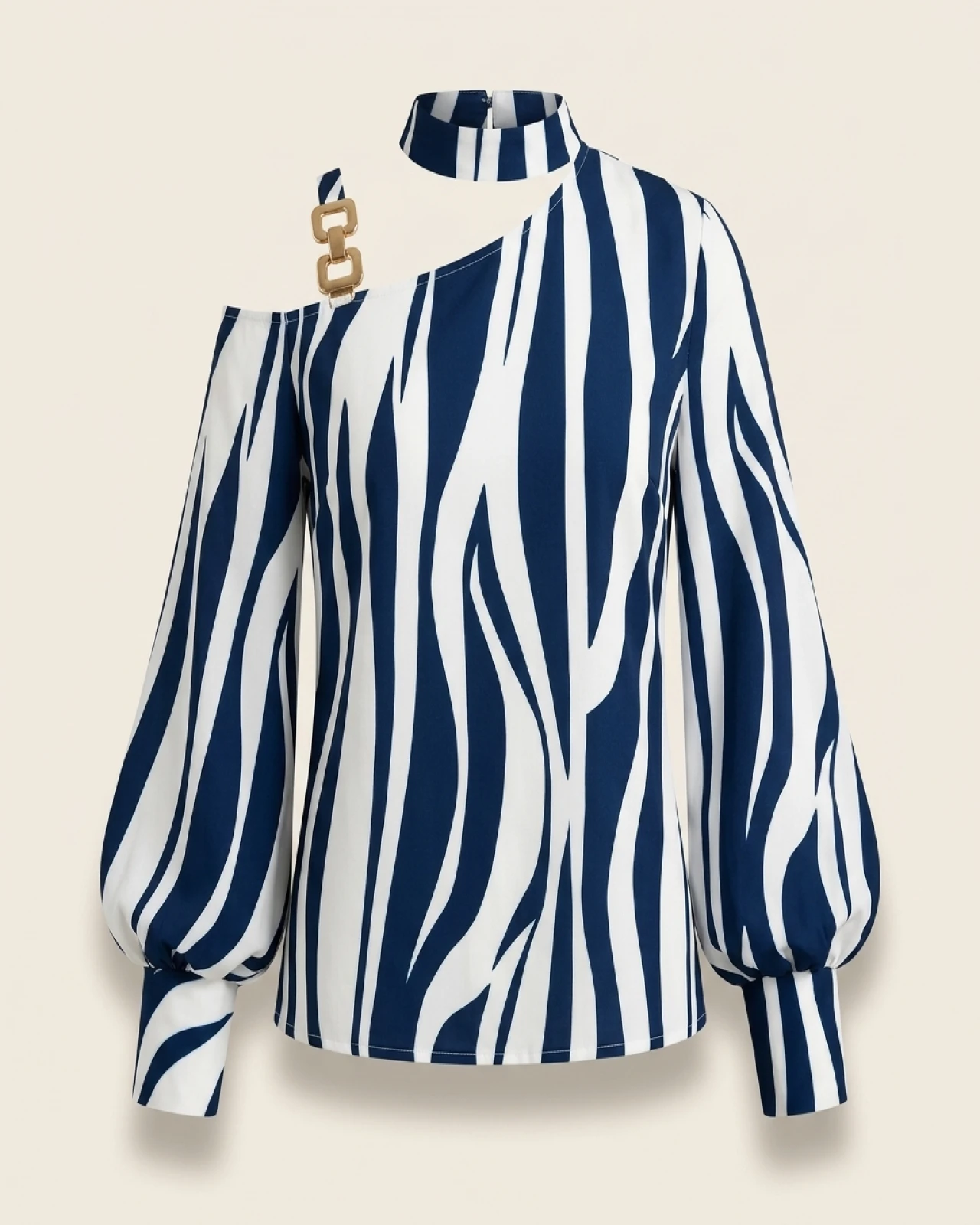 Plus Size Women's Fashion Casual Spring Fall Long Sleeve One Shoulder Blouses & Shirts