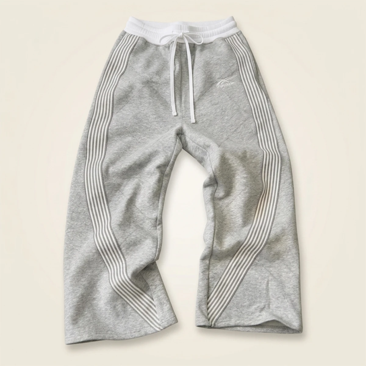 Y2k Embroidered Black Gray Casual Pants Camo Functional Tactical Functional Men's Women's Premium Jogging Drawstring Sweatpants - Image 2