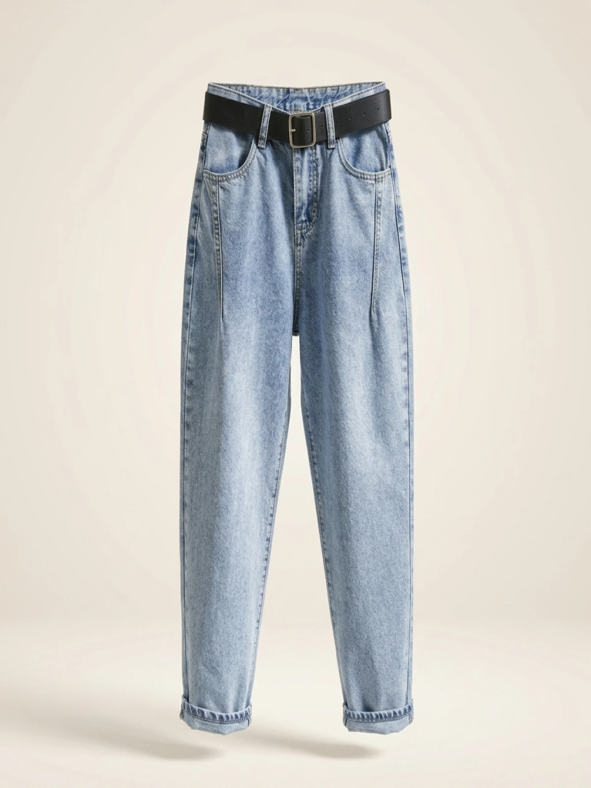 Spring Autumn plus Size Denim Jeans Women's Student BF Loose Slimming Harem Carrot Pants Trendy High Waist Nine Points - Image 4