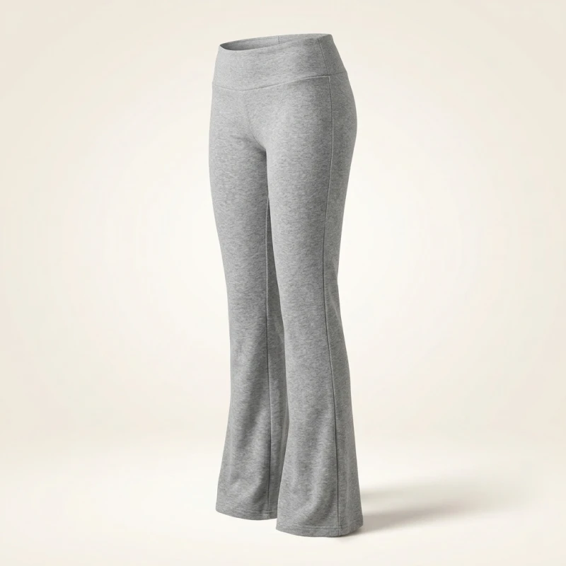 Casual Sexy Basic Solid Flare Pants Y2K Slim Low-Waisted Boot Cut Pants Women 2024 Autumn Spring Fashion Streetwear Lady - Image 4