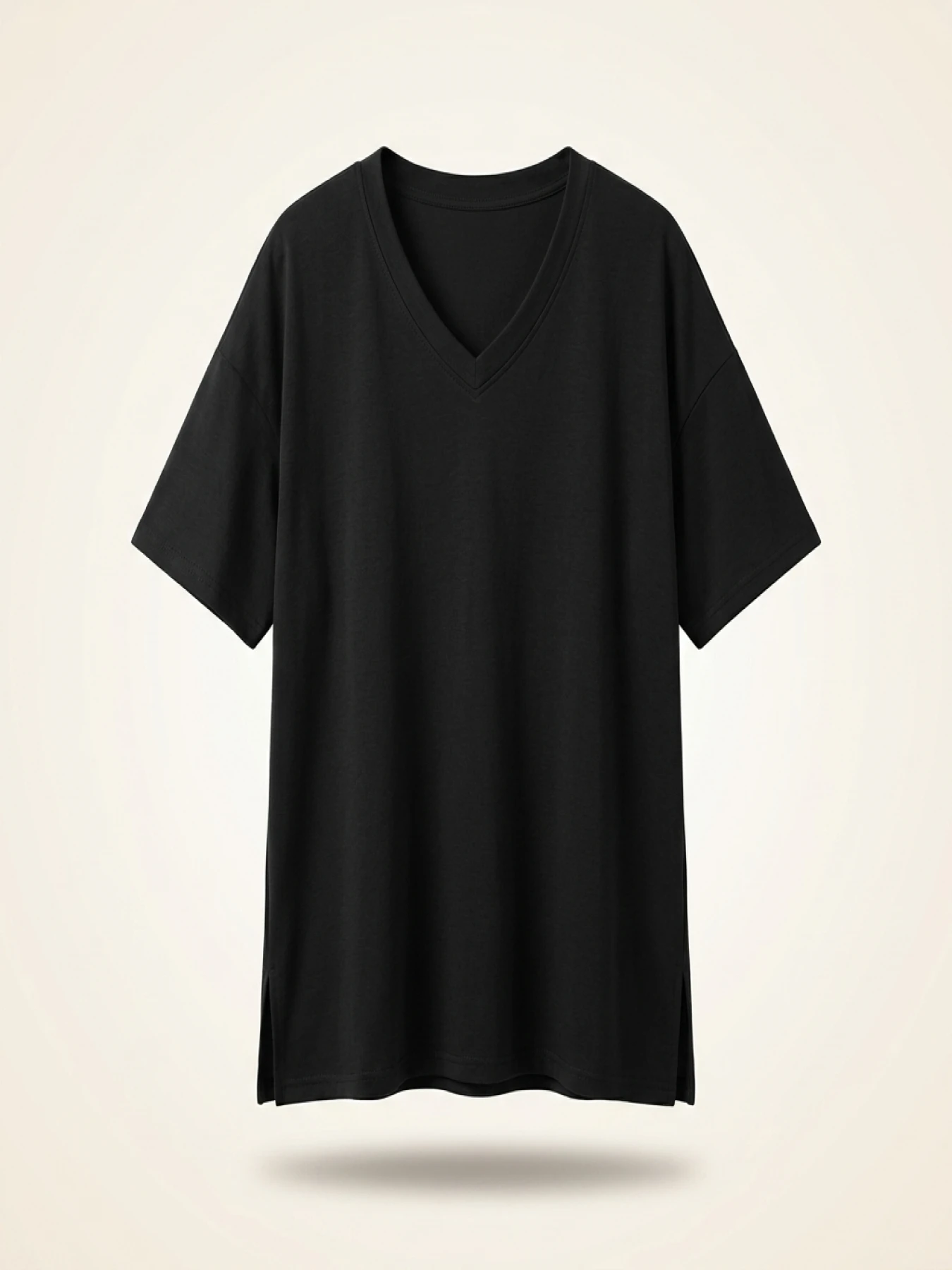 Women's Plus Size V Neck Solid T-Shirt Summer Female Basic Soft Tees Women Casual Multicolour Short Sleeved Tops