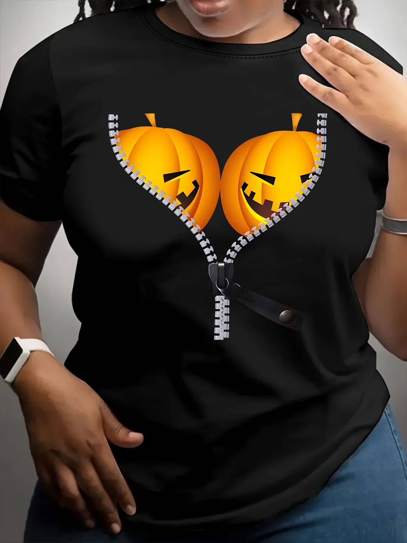 New Women's T-shirt Plus Size Printed Casual Loose Fashion Short Sleeve T-shirt, Soft Comfortable and Breathable, Outdoor Sports