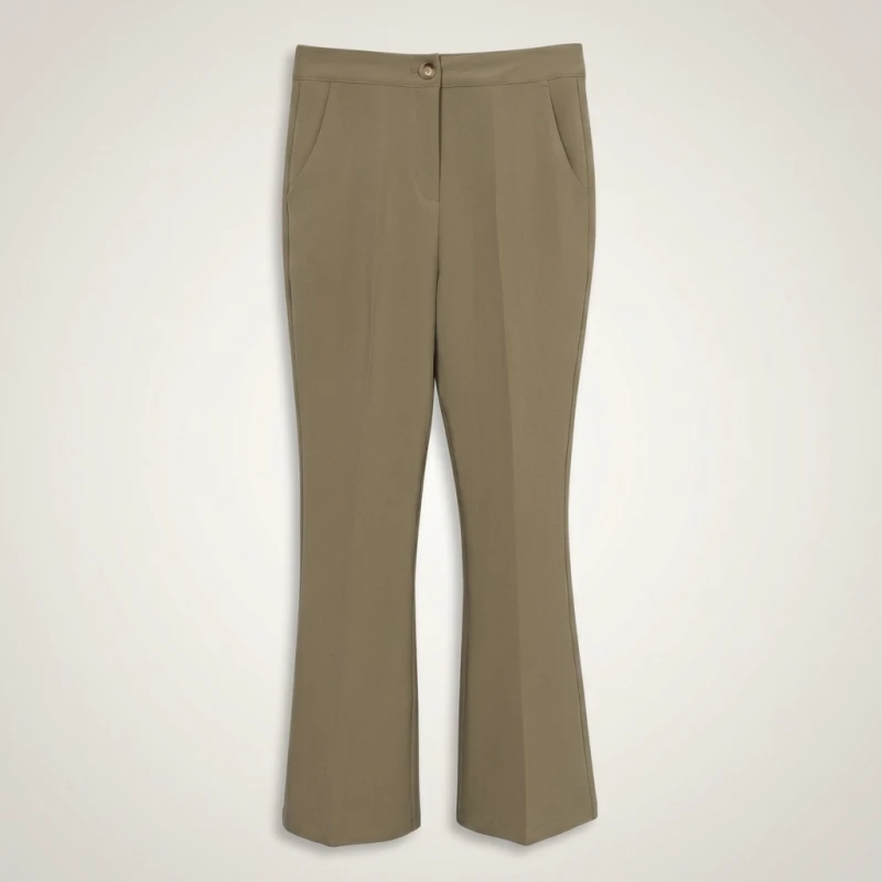 Slimming High Waist Flared Casual Pants Women's Long Trousers Indian Sle Leg Lengthening Effect Versatile Casual Trousers - Image 5