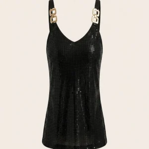 Women Plus Size Woven Summer Tank Top