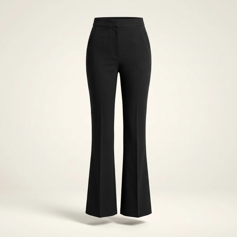 Slimming High Waist Flared Casual Pants Women's Long Trousers Indian Sle Leg Lengthening Effect Versatile Casual Trousers