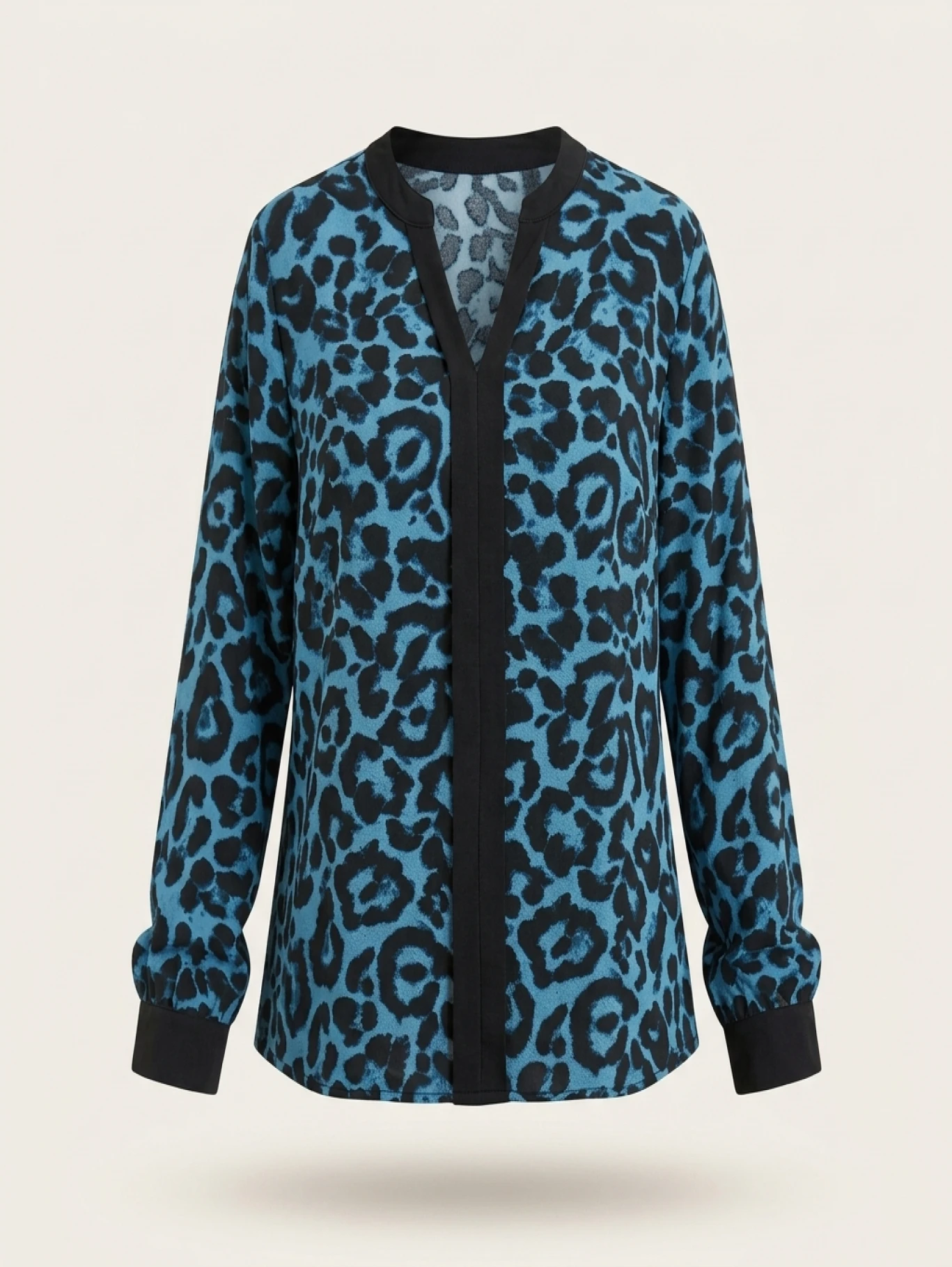 Women Plus Size Woven Spring And Autumn Shirt - Image 4