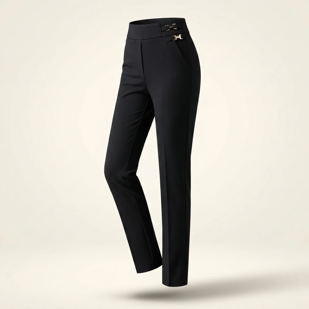 Spring Pants for Women High Waist Casual Stretch Pockets Solid Color Match Top Slim Pencil Pants Mother Clothing - Image 5