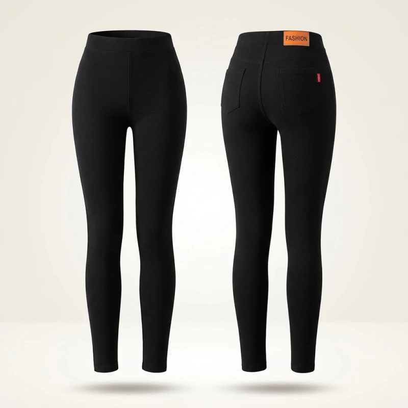 2025 New Autumn Black Pencil Pants Women Indian Style Tight Stretch Office Lady Denim Pants Elegant Comfy Ankle Length Jeans - Image 3