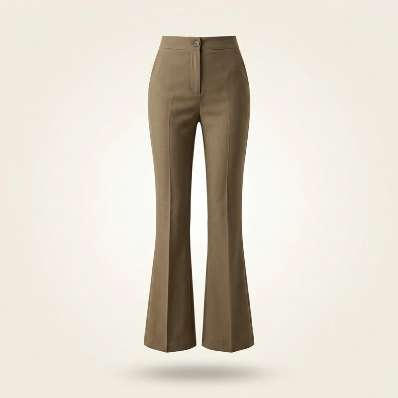 Slimming High Waist Flared Casual Pants Women's Long Trousers Indian Sle Leg Lengthening Effect Versatile Casual Trousers - Image 2