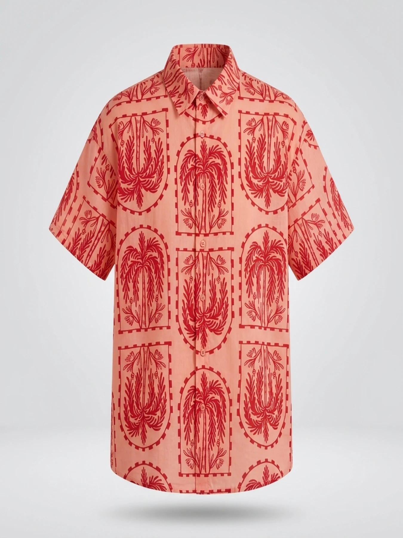 Women's Large Size Woven Solid Color Summer Print Set - Image 6