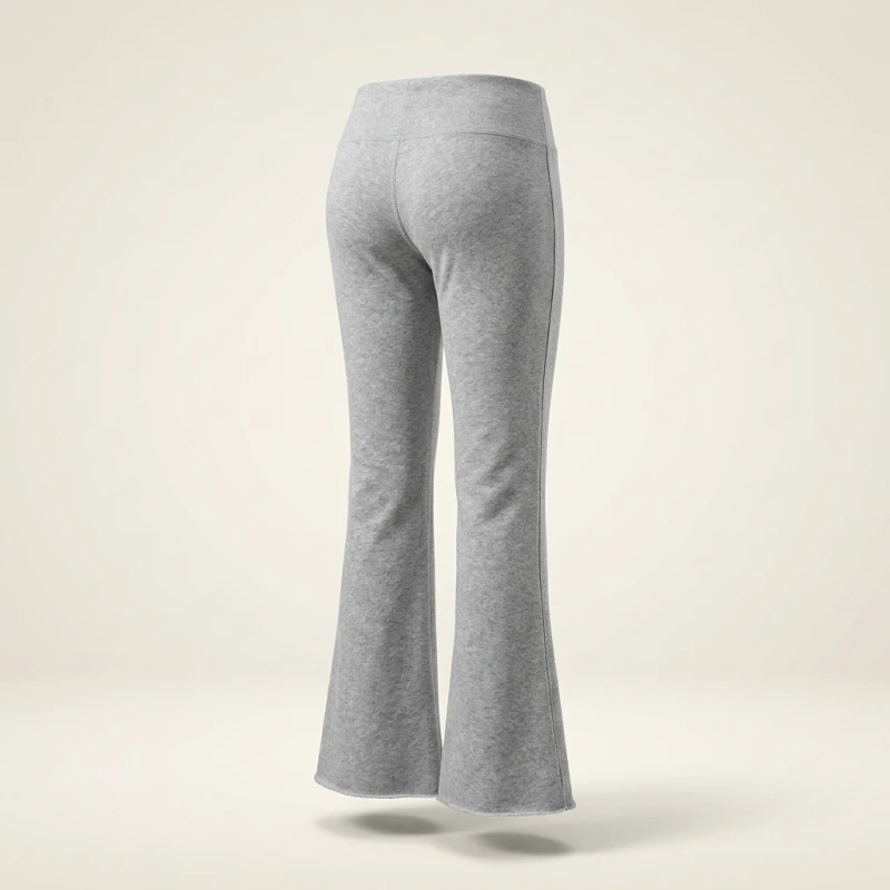 Casual Sexy Basic Solid Flare Pants Y2K Slim Low-Waisted Boot Cut Pants Women 2024 Autumn Spring Fashion Streetwear Lady - Image 6