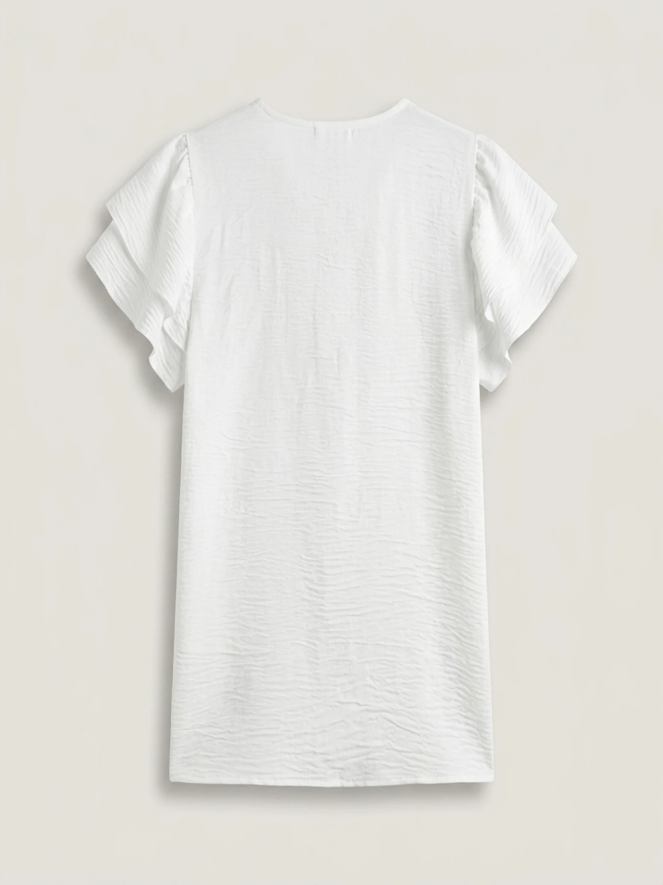 Women's oversized woven solid color casual shirt - Image 6