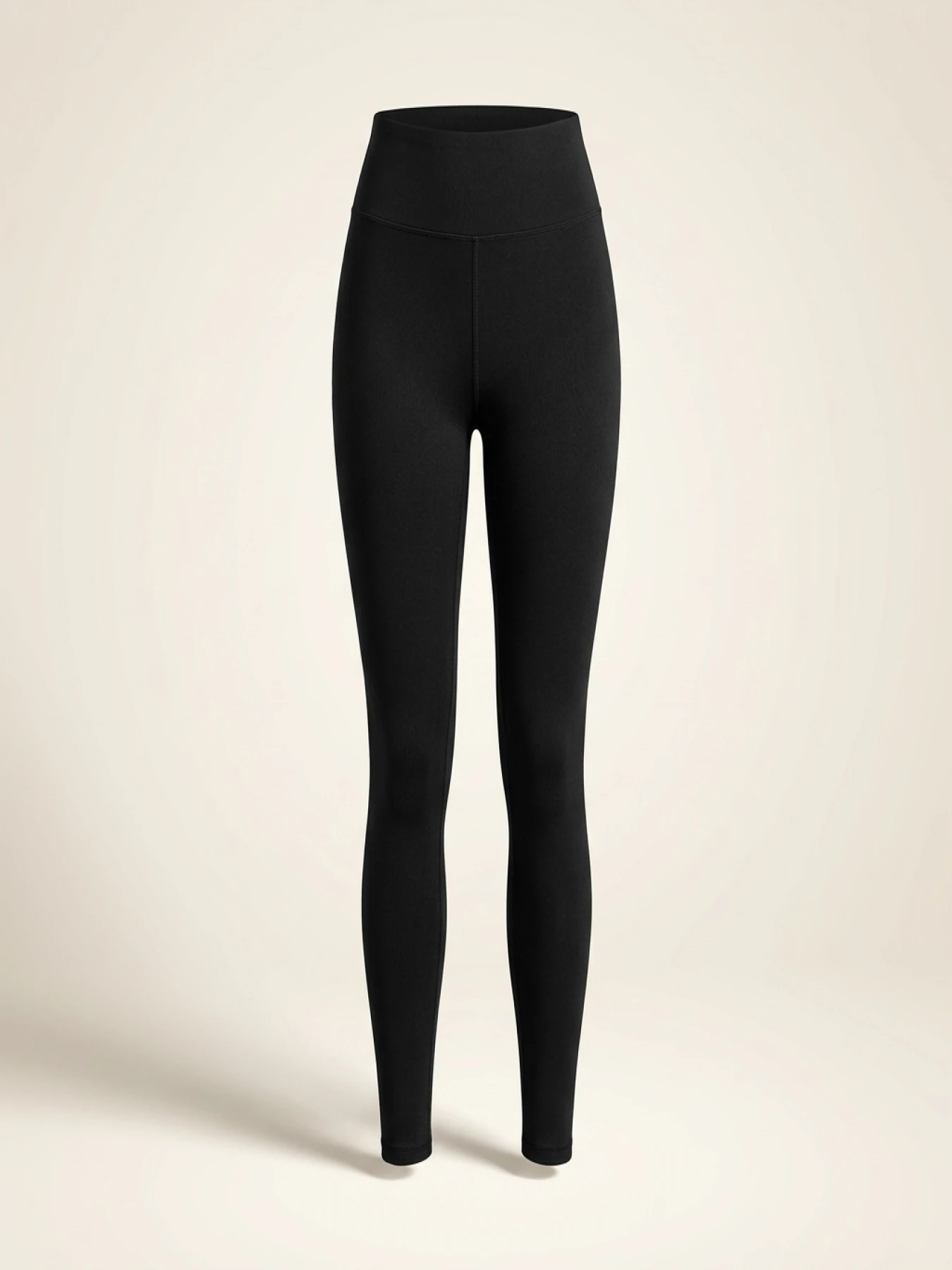 Spring And Fall Solid Color Nine-point Pants Black High-waisted Tight Leggings Fashion High-stretch Plus Size Nine-point Pants