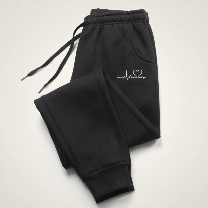 Hot Sales Womens Sweatpants Daily Casual Pants High Quality Fitness Tracksuit Trousers Heart Print Street Sport Jogging Pants - Image 5