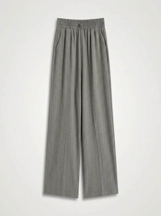 High Waist Wide Leg Pants Women's Loose Fit Summer Thin Version Straight Cut Mom Pants Indian Sle Casual Trousers
