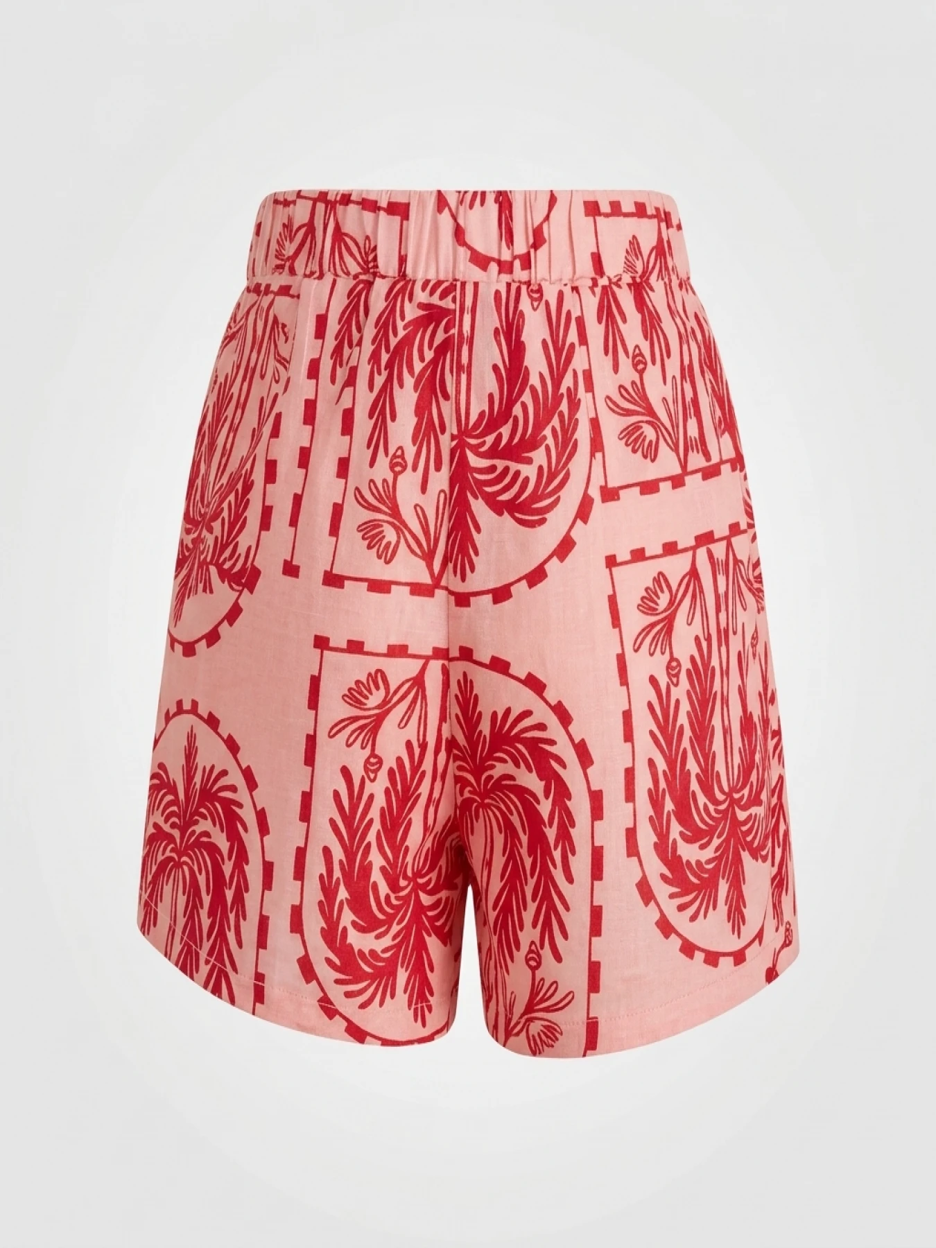 Women's Large Size Woven Solid Color Summer Print Set - Image 3