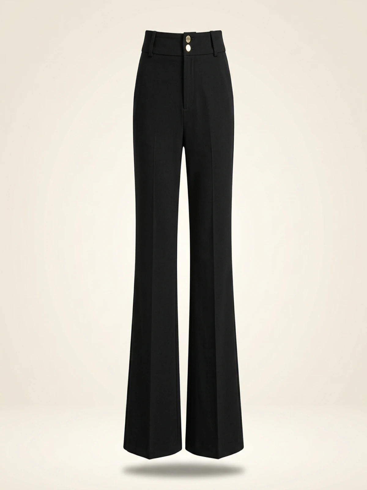 High Waist Elastic Waist Women's Suit Pants Flared Legs Casual Long Trousers Slimming Effect Spring Autumn New Sle - Image 4