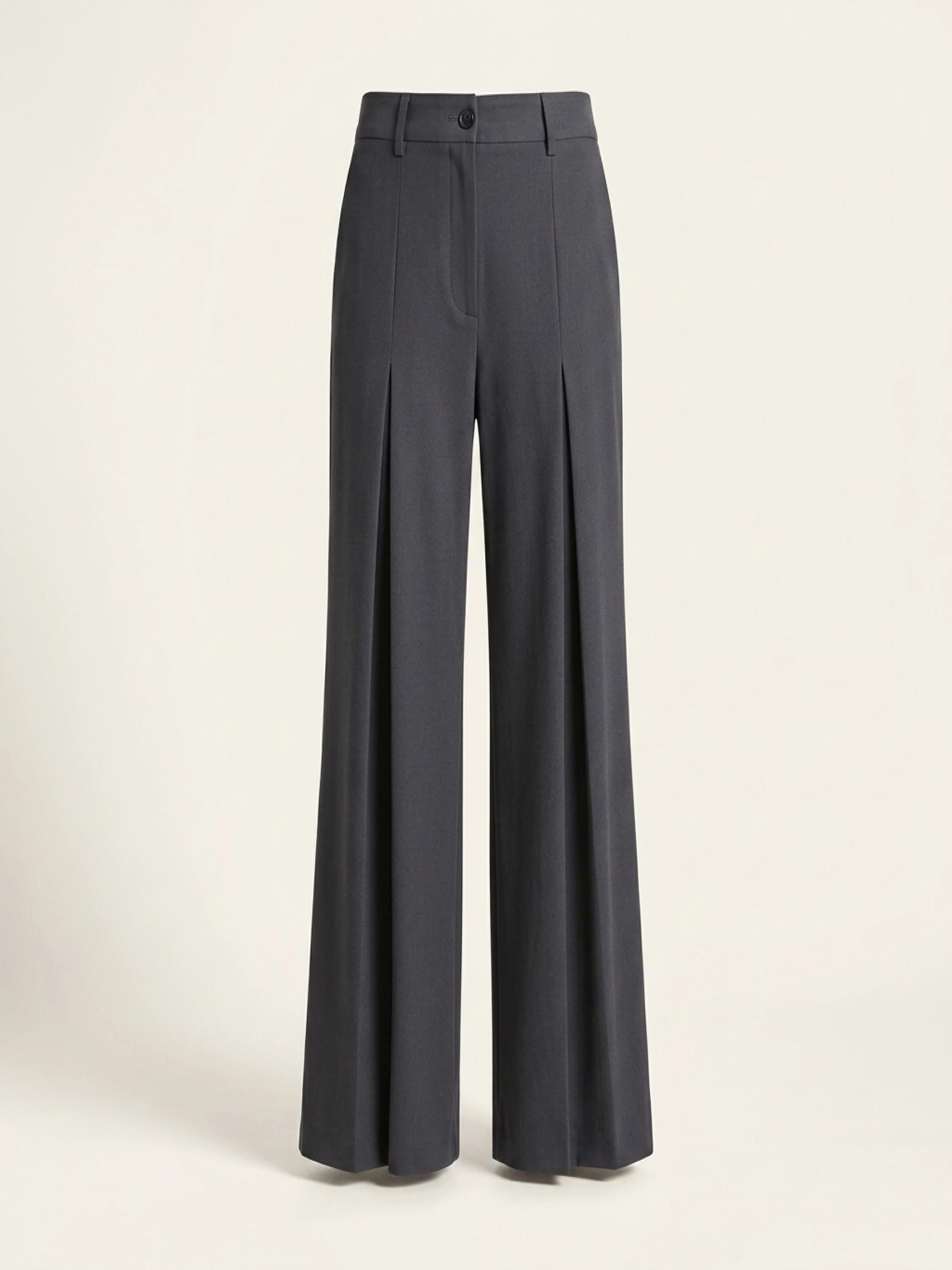 Women's oversized woven pleated pants - Image 2