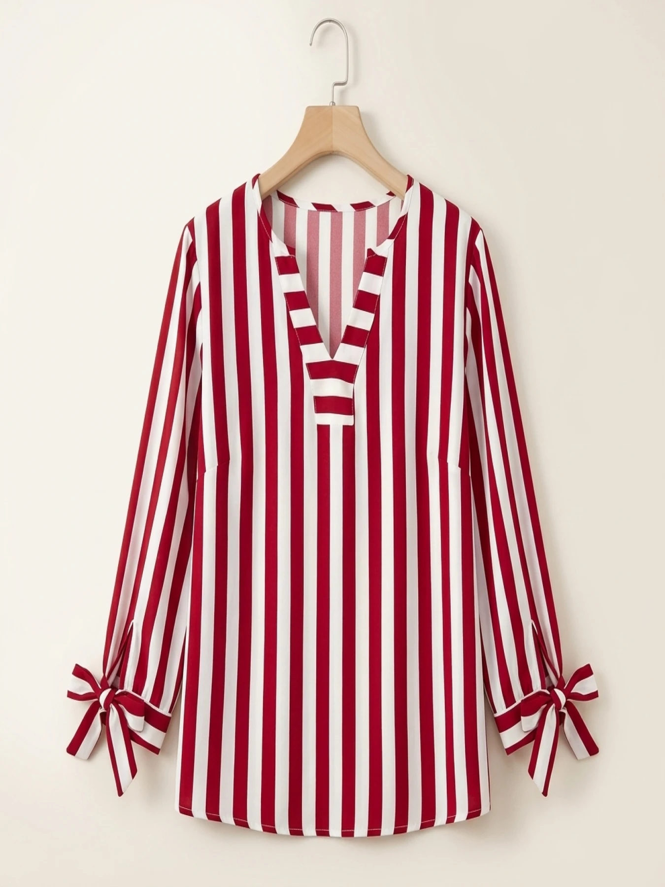 Plus Size Woman Fashion Spring Plaid T-shirt V-neck Jumper Light Breathable Tops European and American Style Beach Travel Clothe - Image 5