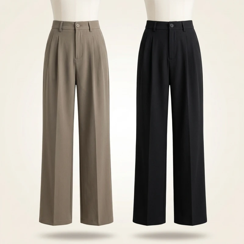 High Waist Loose Wide Leg Pants Women's Summer Indian Style Suit Pants Slimming Large Size Floor-Length Casual Trousers