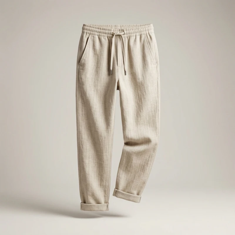 Women's Casual Pants Solid Color Drawstring Elastic Waist Trousers with Pockets Lounge Fashion Straight Pants