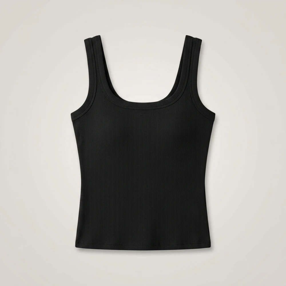Plus Size XL-5XL New best-selling women's sports vest with suspender top and bottom vest for comfortable solid color home wear - Image 2