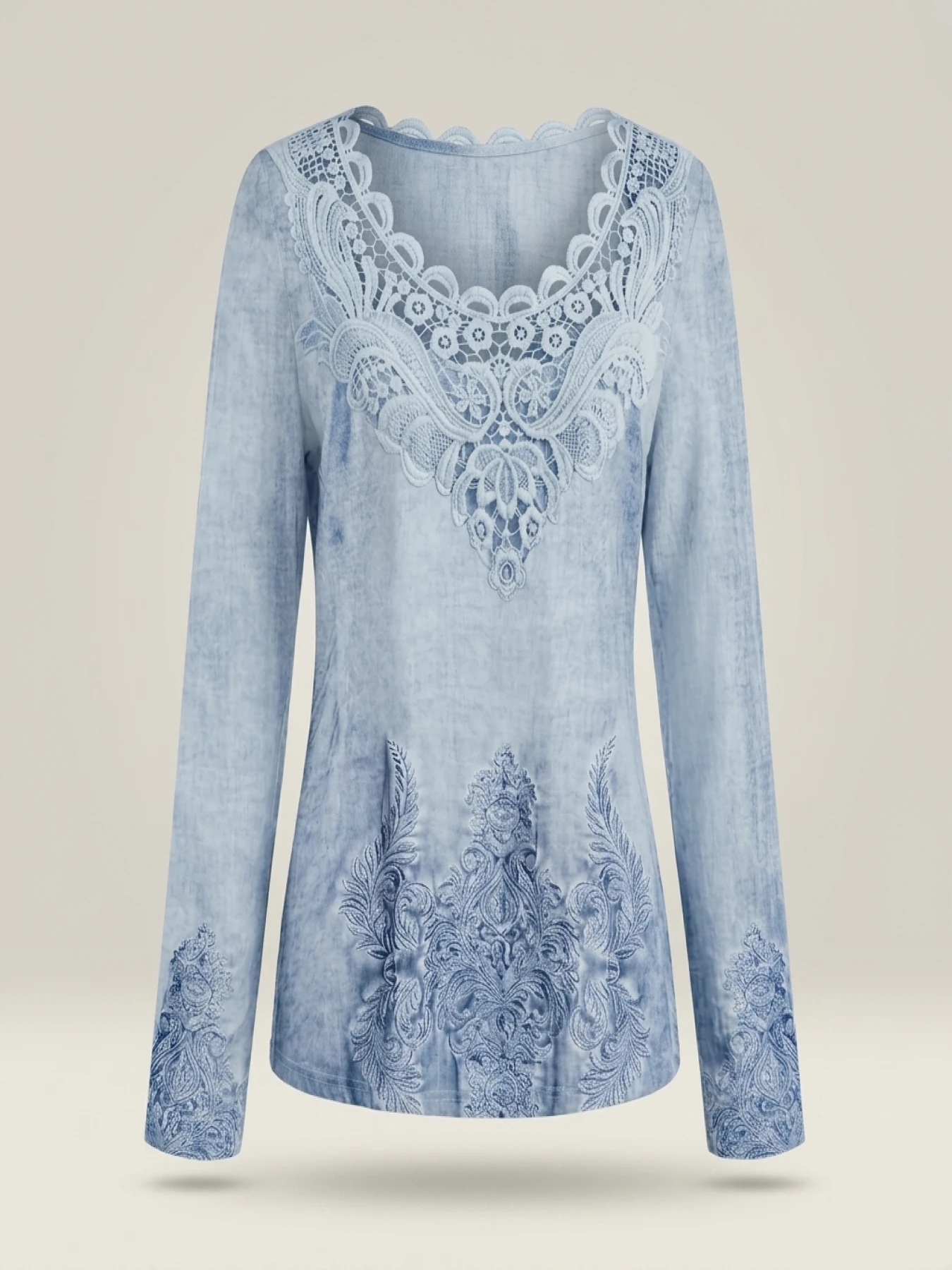 Plus Size Elegant Casual Woman T-Shirt Fashion Loose T-Shirt Woman Temperament Long sleeve T-Shirt Holiday Weekend