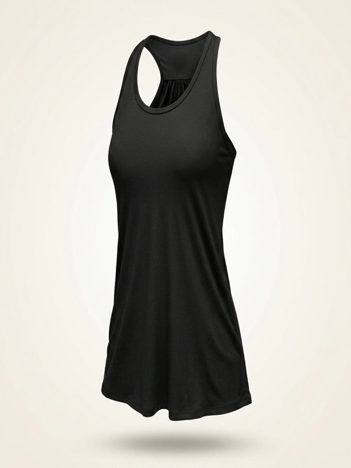 Plus Size Solid Wide Strap Tank Tops Women's Plus Slight Stretch Round Neck Basic Tank Tops