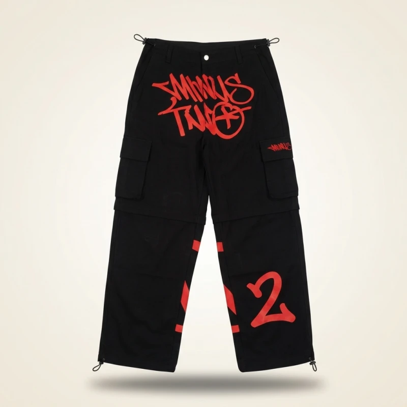 Casual Printed Elastic Pocket Pants Men's Long Trousers Comfortable Elastic Waistband with Pockets Fashionable Leisure Style