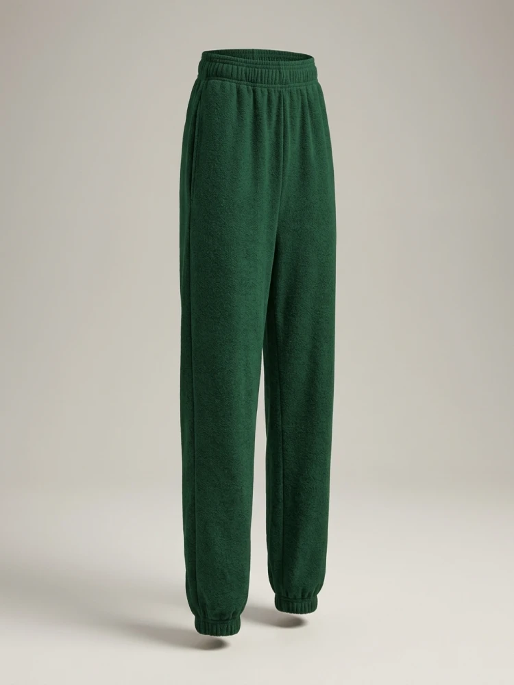 Comfortable High Waist Sweatpants for Women Stretchy and Soft Everyday Pants with Elastic Waistband