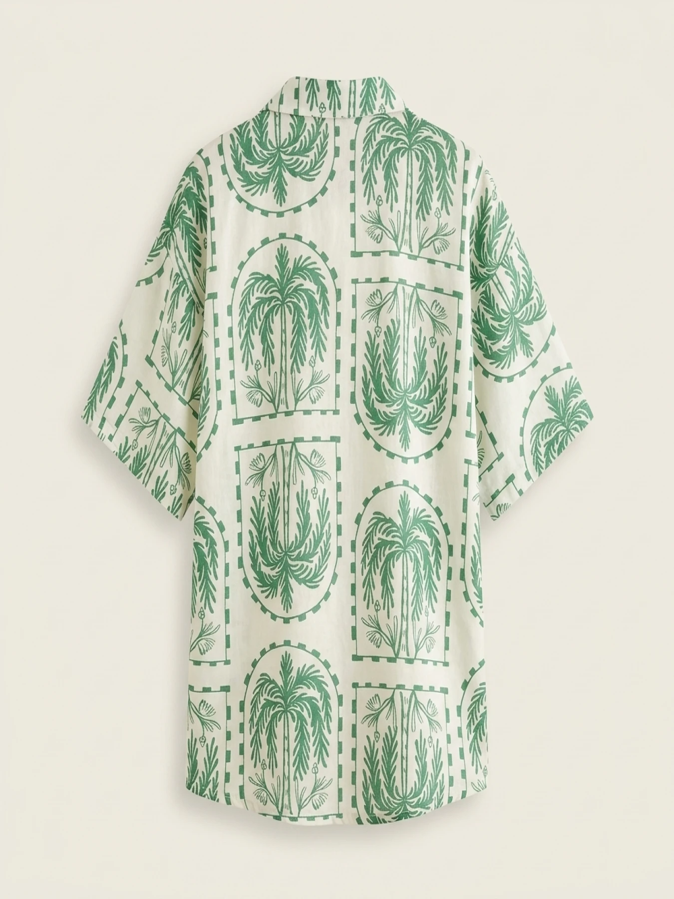 Women's Large Size Woven Solid Color Summer Print Set - Image 2