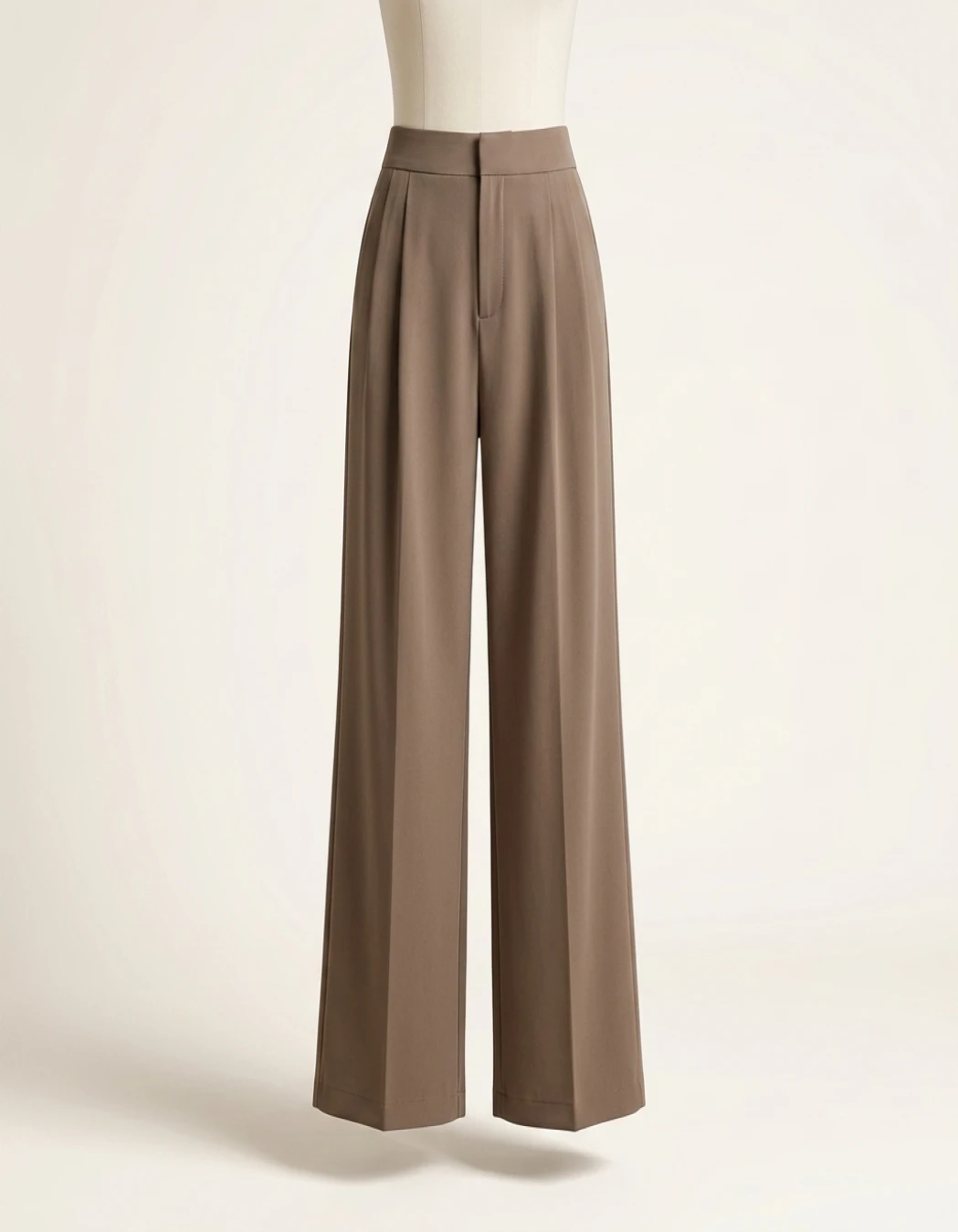 casual pants woman High sense pendant black suit wide leg high waist straight leg loose women's pants - Image 3