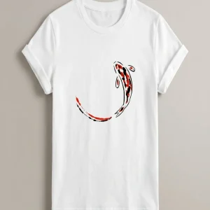 Plus Size Graceful Koi - Inspired Fashion Garment For Stylish Curve - Loving Ladies