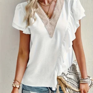 Women's oversized woven solid color casual shirt