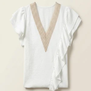 Women's oversized woven solid color casual shirt