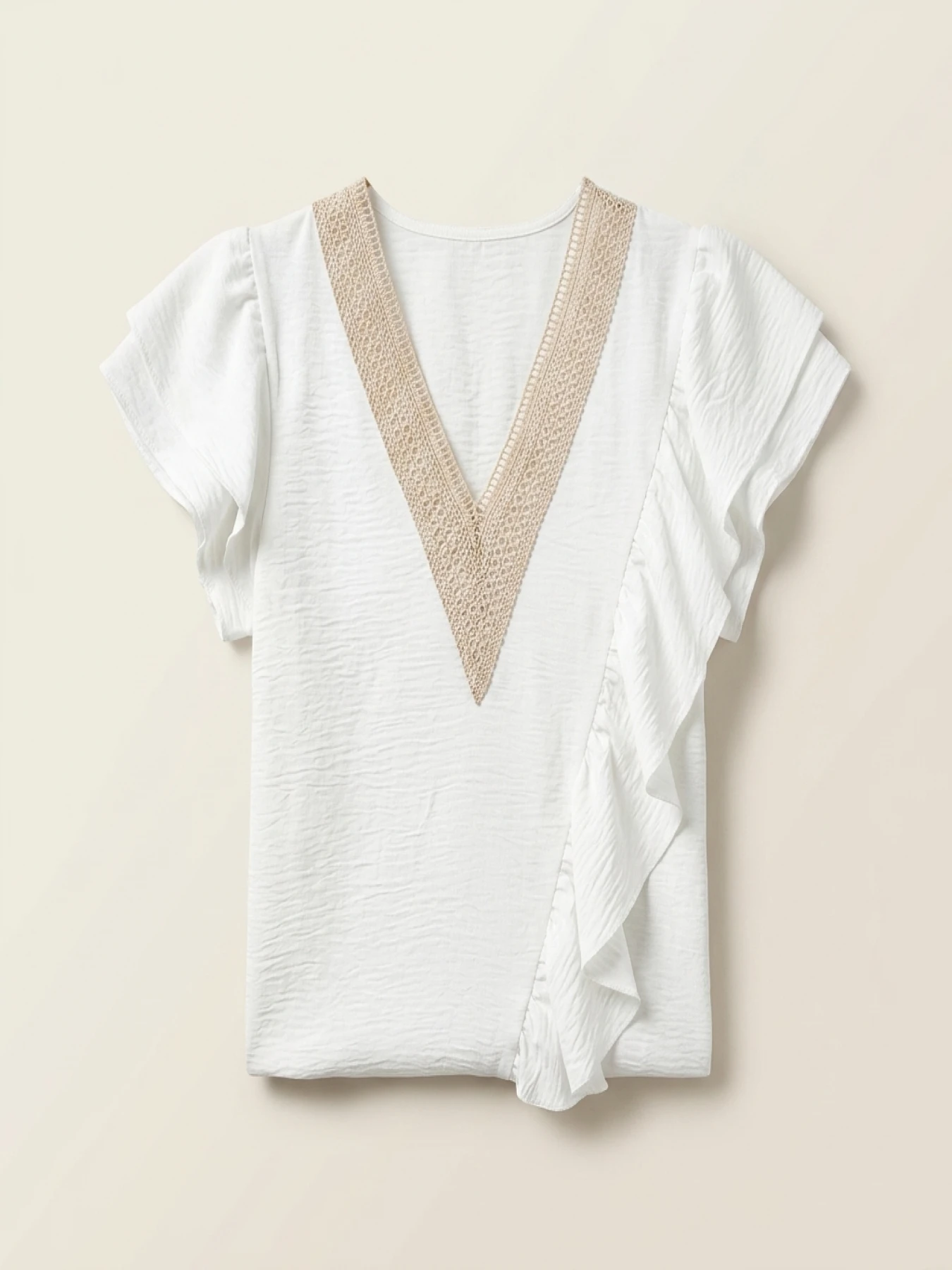 Women's oversized woven solid color casual shirt