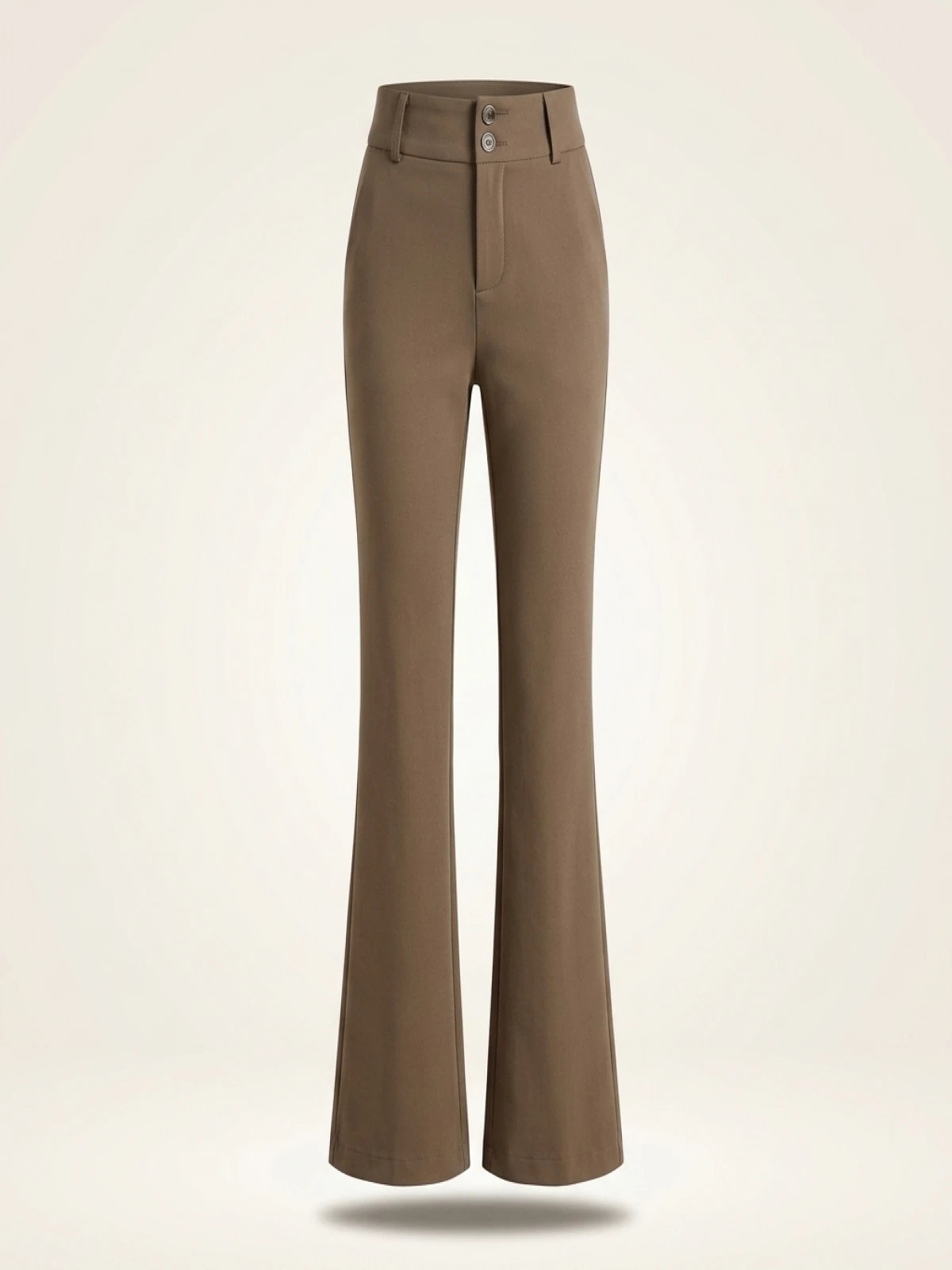 High Waist Elastic Waist Women's Suit Pants Flared Legs Casual Long Trousers Slimming Effect Spring Autumn New Sle - Image 5