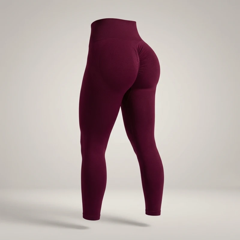 Women's tight yoga seamless pants, solid color multi-color optional, high waist belly-closing exercise running Capri yoga pants,