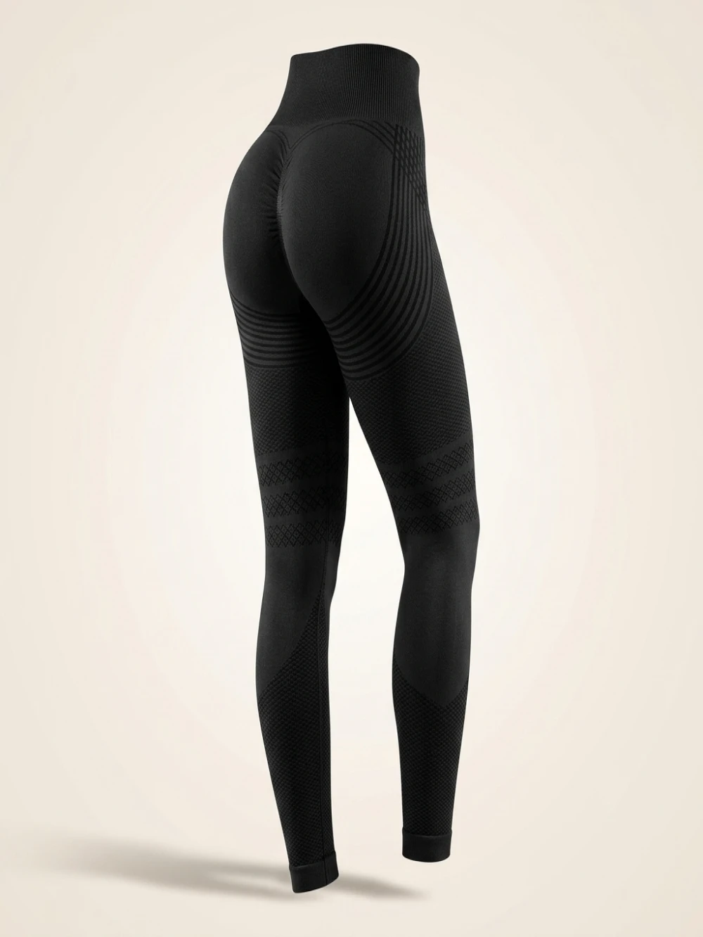 Sports Pants With Sexy Lines Lifting Buttocks Sports Tight Pants Women's High Waisted Elastic Fitness Pants Running Yoga Pants