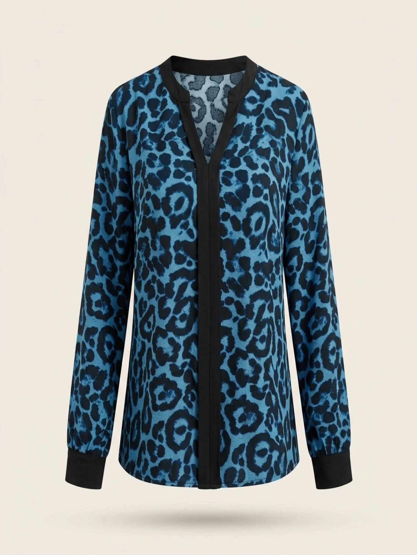 Women Plus Size Woven Spring And Autumn Shirt