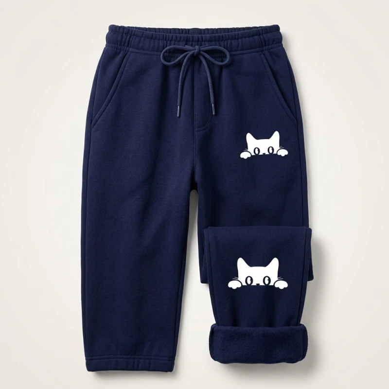 Cute Cat Printed Womens Sweatpants Daily Casual Fashion Trousers Sports Jogging Sweat Woman Pants Outdoors Street Hot Sale Pants