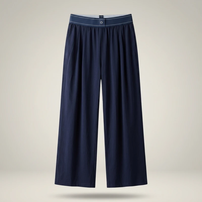 Sport Wide-leg Pants Women Summer Al Letter Straight Trousers Elastic Waist Fitness Run Casual Loose Baggy Pants Joggers Women
