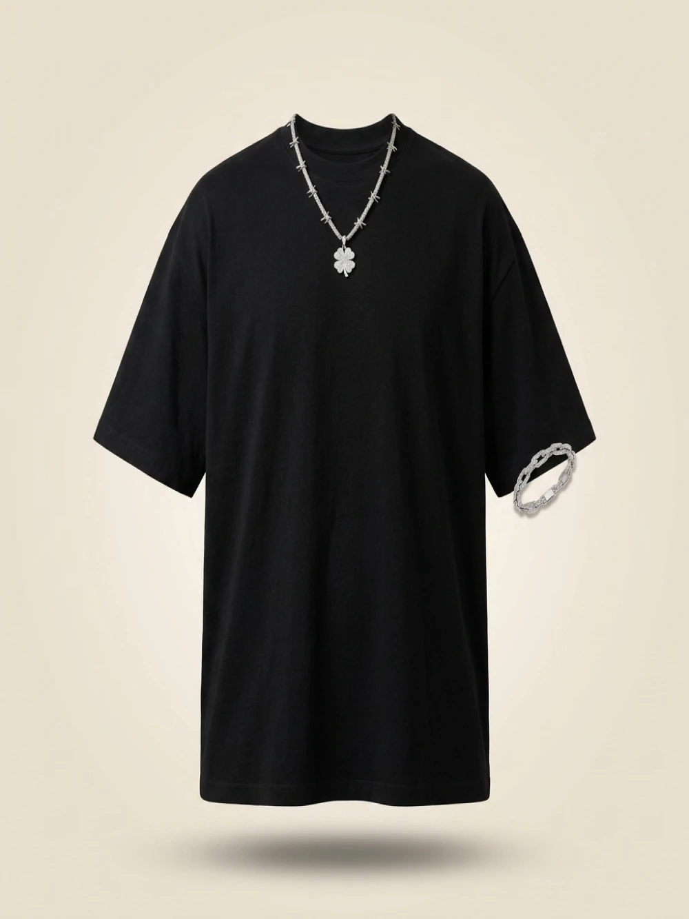 Plus Size T-Shirt Women Pure Wihte Color Short Sleeve Simple Style Round Neck Casual Loose Fit Cotton Tee Summer Oversized Tops - Image 2