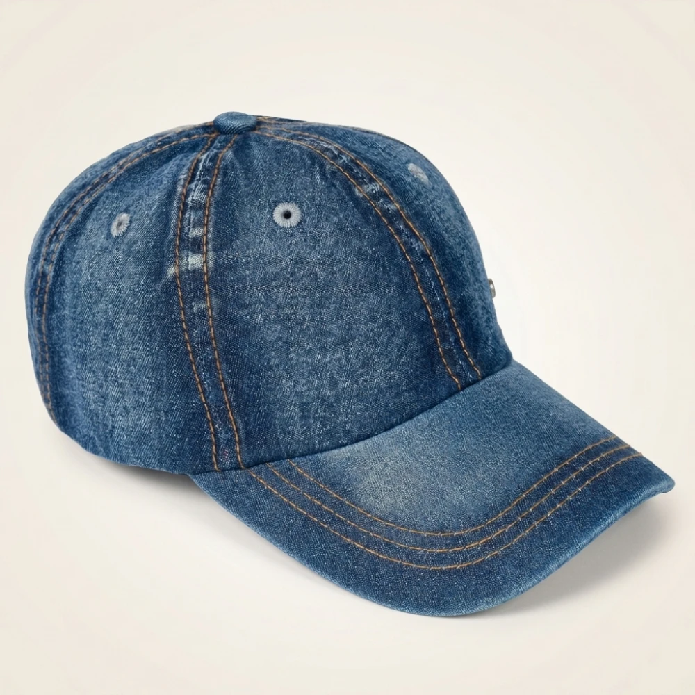 Vintage Washed Cotton Baseball Cap Men Women Denim Dad Hat Adjustable Trucker Style Low Profile - Image 9