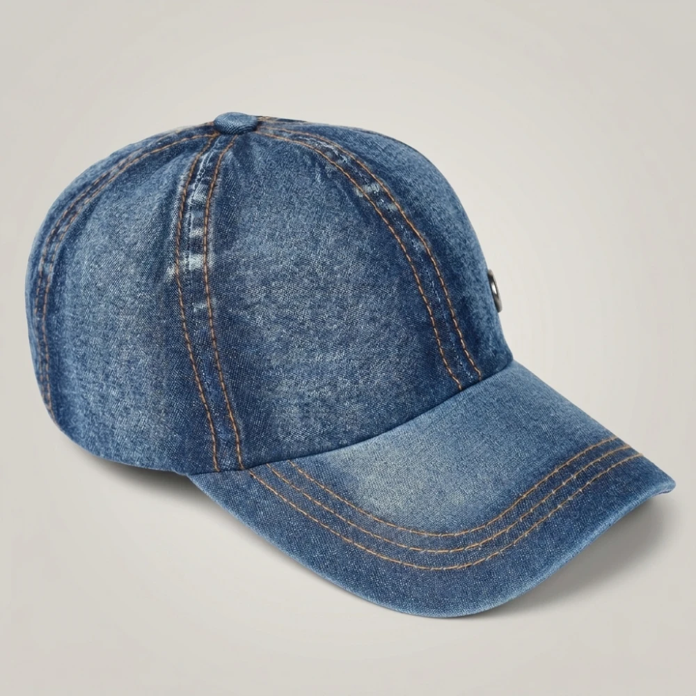 Vintage Washed Cotton Baseball Cap Men Women Denim Dad Hat Adjustable Trucker Style Low Profile - Image 8