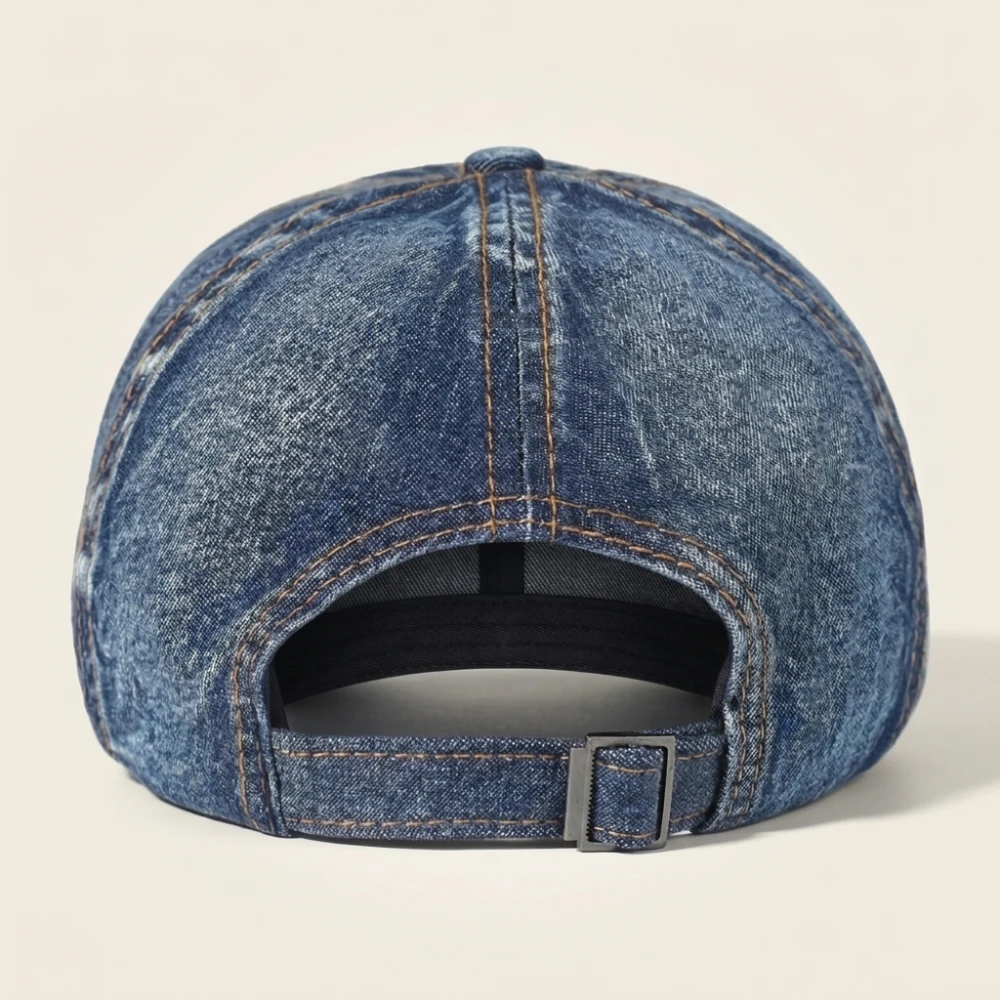 Vintage Washed Cotton Baseball Cap Men Women Denim Dad Hat Adjustable Trucker Style Low Profile - Image 7