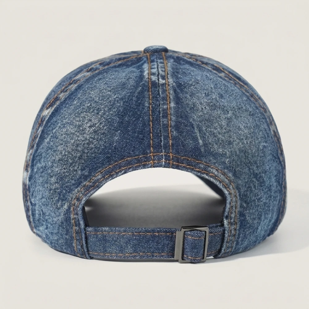 Vintage Washed Cotton Baseball Cap Men Women Denim Dad Hat Adjustable Trucker Style Low Profile - Image 6